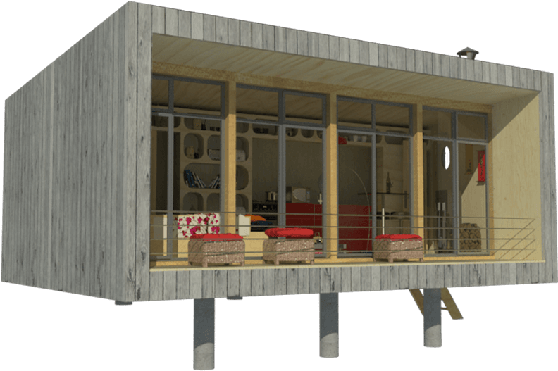 Small Modern House Plans, Tiny House Plans, House Floor - House Plan (800x800), Png Download