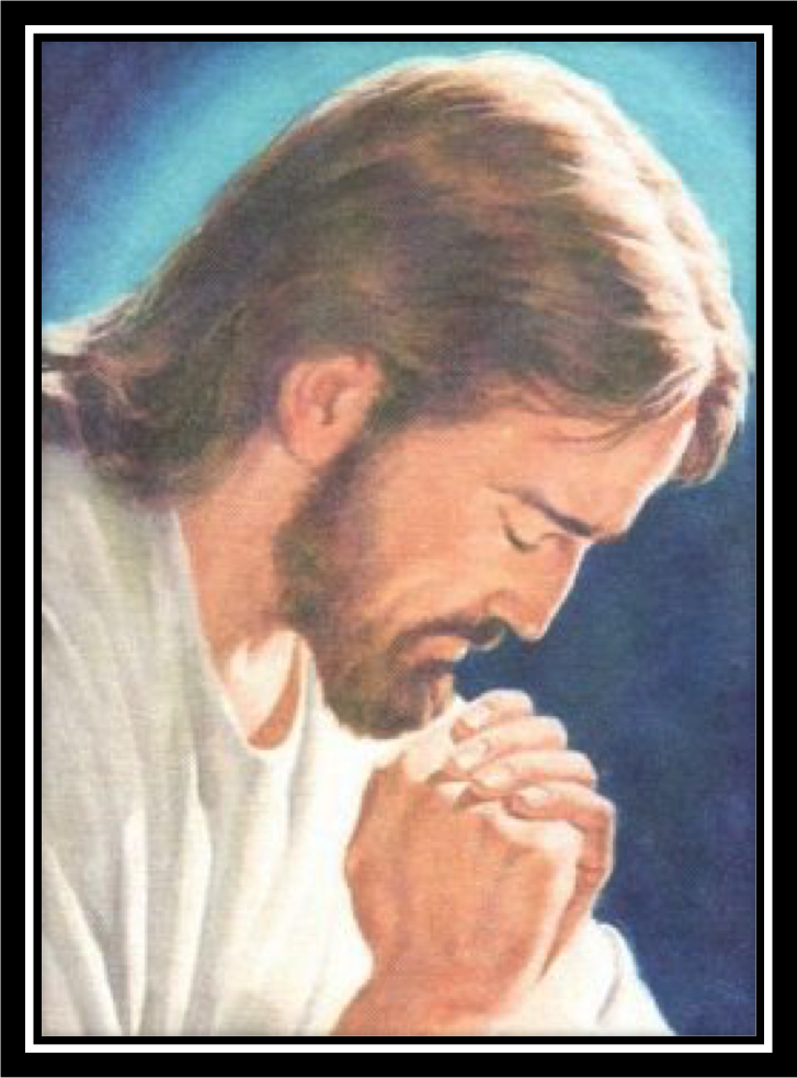 "jesus, Y Su Oracion Al Padre" Hora Santa - Jesus Christ Praying (727x983), Png Download