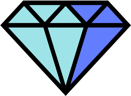 Celebrity Homes - Cartoon Diamonds (522x522), Png Download