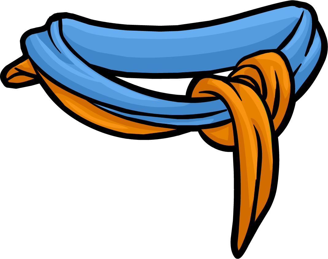 Sunset Scarf Icon - Scarf Clipart Blue Transparent (1068x845), Png Download