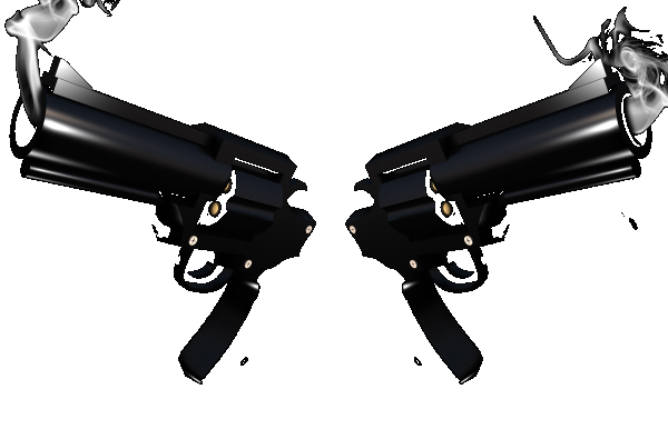 Smoking-guns - Click Clack Bang (600x386), Png Download