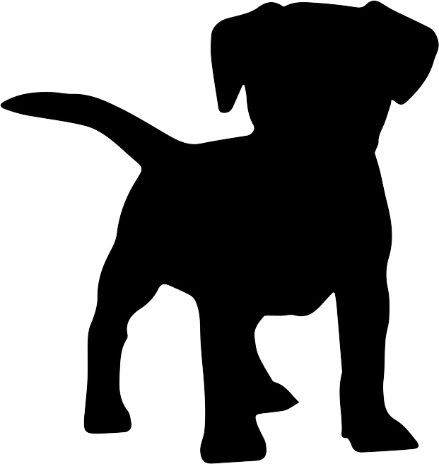 Dog Training Silhouette At Getdrawings - Dog Silhouette Stock Free (621x656), Png Download