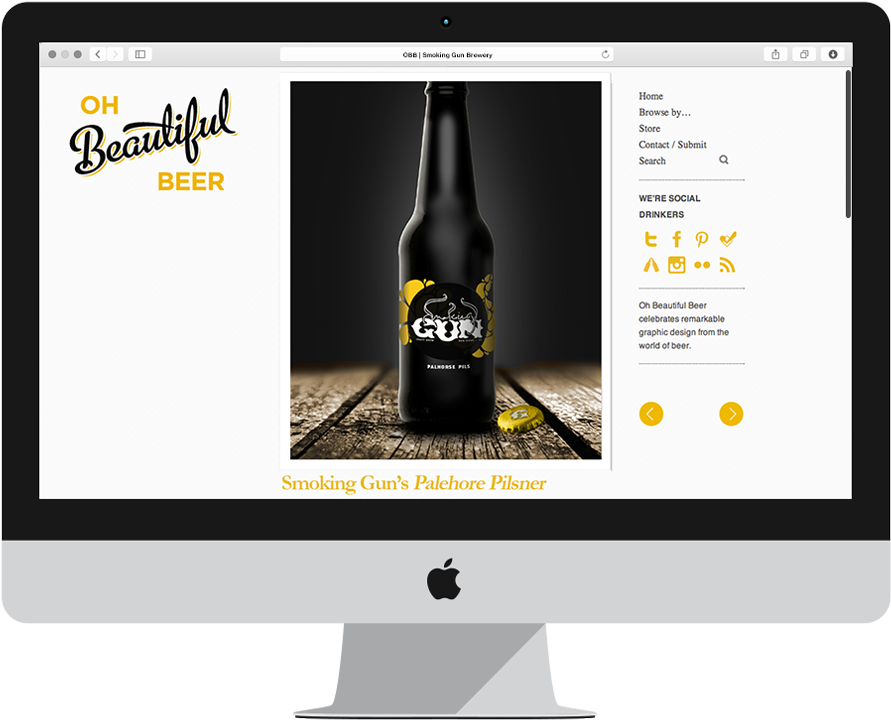 Filed Under Beer Craft Beer Brew Brewery Smoking Gun - Imac 21.5 Inch Computer (1000x804), Png Download