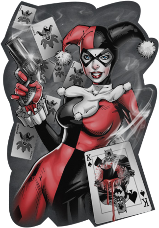 Harley Quinn- Smoking Gun - Dc Batman Smoking Gun Tank Top Medium (342x487), Png Download