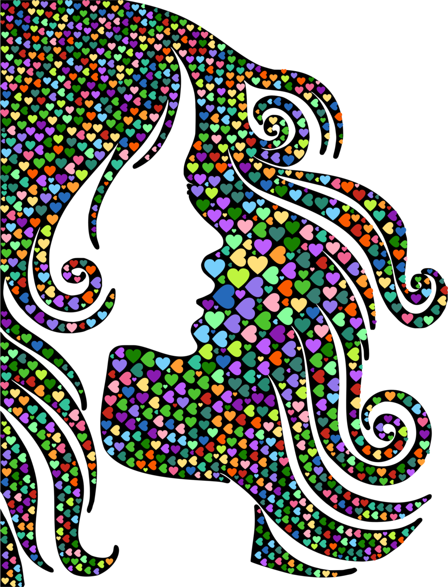 Silueta De Cabello Clipart Salon Teknik Hair Beauty - Transparent Vector Beauty Salon Png (900x1181), Png Download