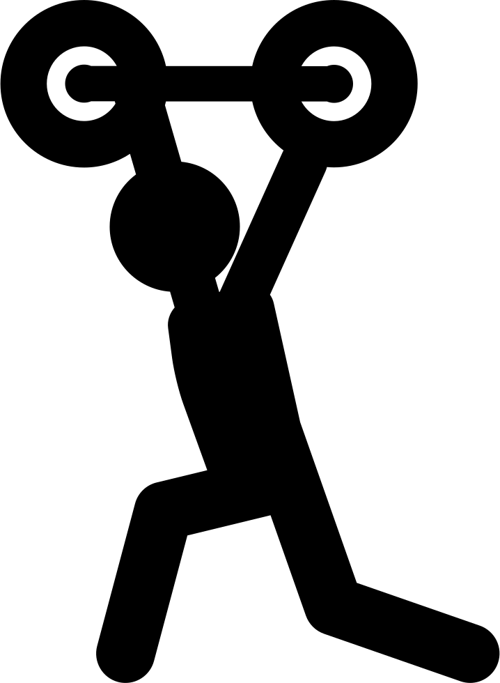 Png File - Weight Lifting Png Silhouette (718x980), Png Download