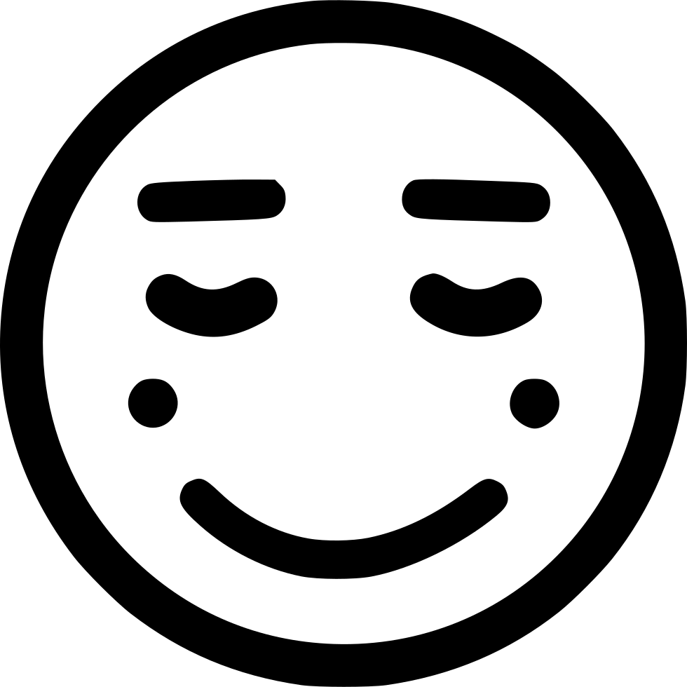 Blushing Comments - Smiley (980x980), Png Download