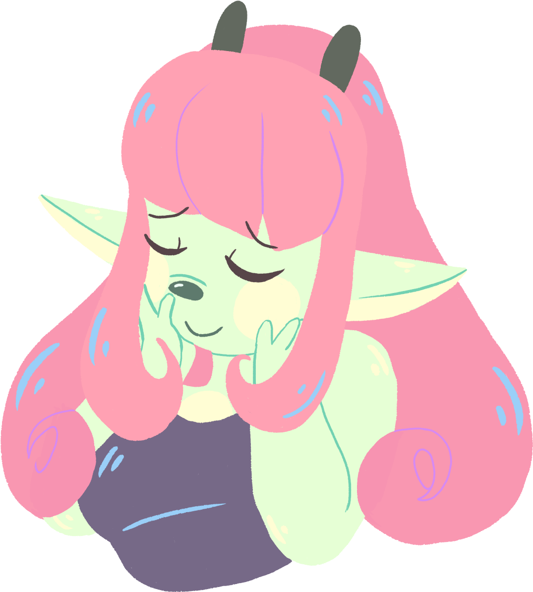 Tart Blushing - Cartoon (1200x1241), Png Download