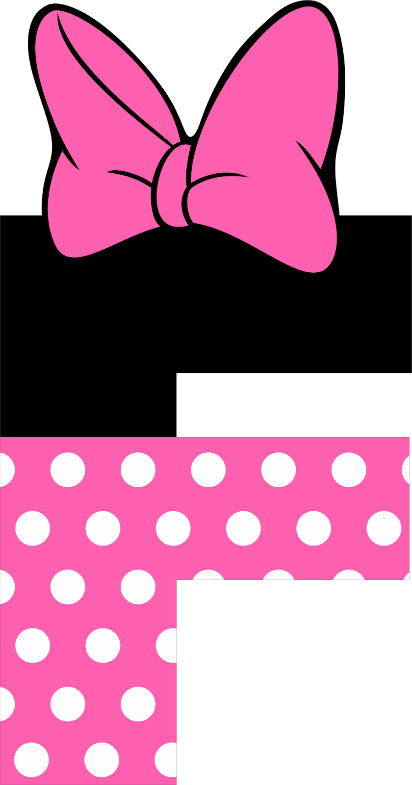 Grafos Minnief Kit Completo Minnie Rosa Com - Letras De Minnie Para Imprimir (840x1600), Png Download