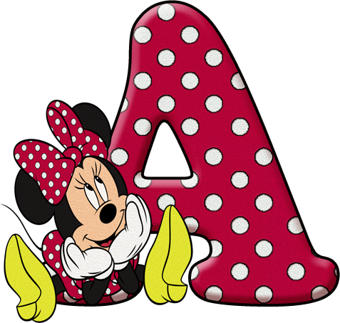 Minnie Vermelha Png - Letras Personalizadas Da Minnie (477x454), Png Download