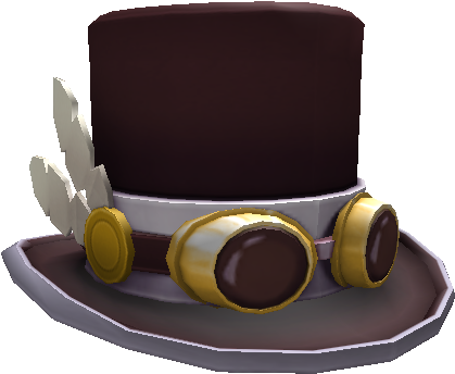 Maroon Steampunk Top Hat - Wikia (420x420), Png Download
