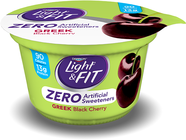 Light & Fit Greek With Zero Artificial Sweeteners - Light And Fit Zero (800x750), Png Download