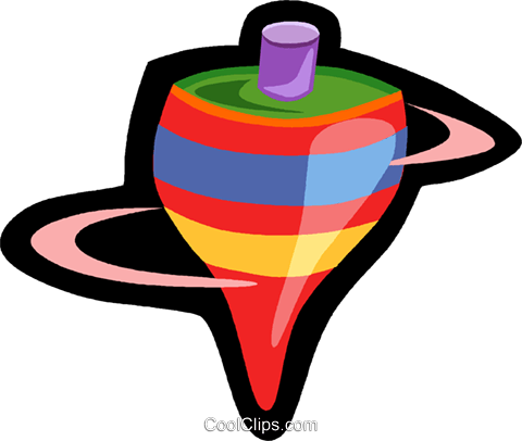 Toy Spinning Top - Clip Art (480x406), Png Download