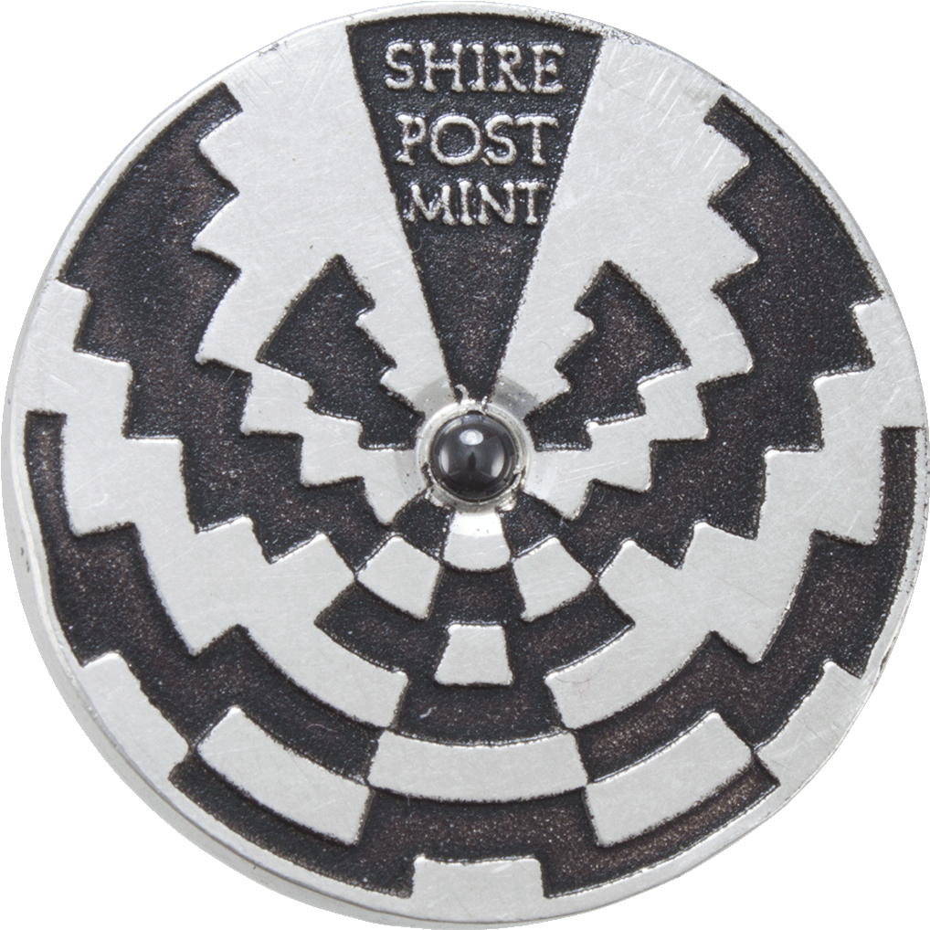 Silver Strobe Spinning Top - Shire Post Mint (1024x1024), Png Download