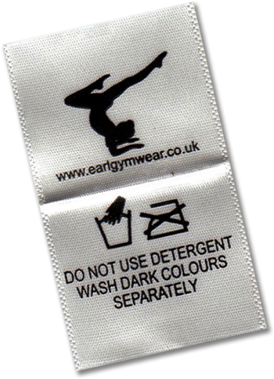 Printed Satin Label - Care Label (600x789), Png Download