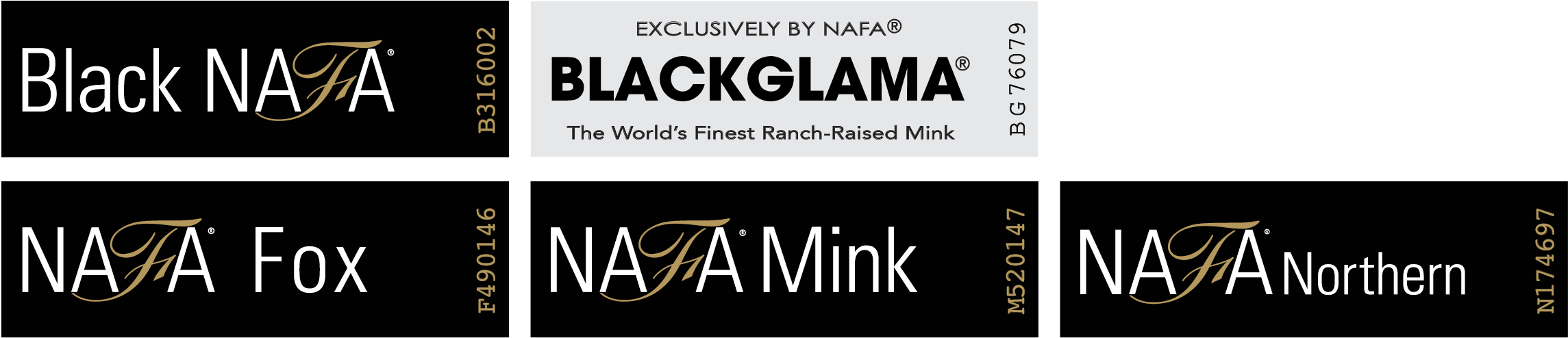Nafa Quality Labels - Blackglama Logo (2349x561), Png Download