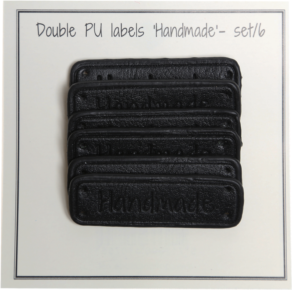 Double Pu Leather Label - Leather (987x1400), Png Download