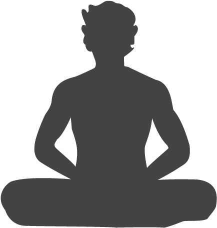 About The Retreat - Buddha Silhouette (461x473), Png Download