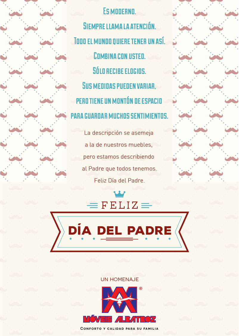 Feliz Día Del Padre Muebles Albatroz - Father's Day (802x1127), Png Download