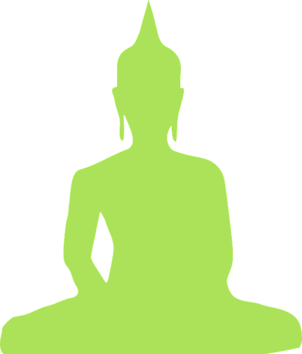 Buddha Outline (598x700), Png Download