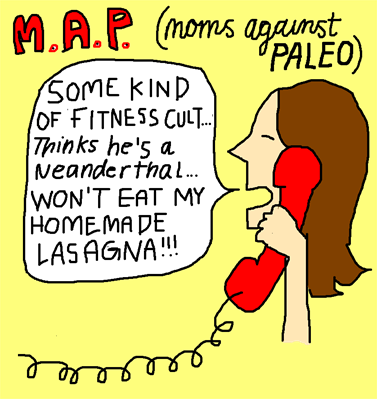 Crossfit Paleo Joke Angry Mom Clean - Paleo Jokes (377x399), Png Download