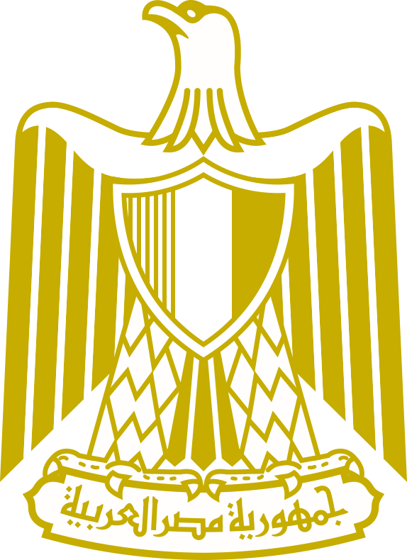 Flag Of Egypt Eagle (574x790), Png Download