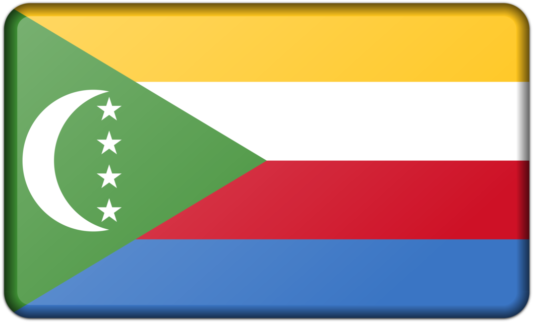 Flag Of The Comoros Flag Of Egypt Flag Of Switzerland - Comoros Flag (1250x750), Png Download