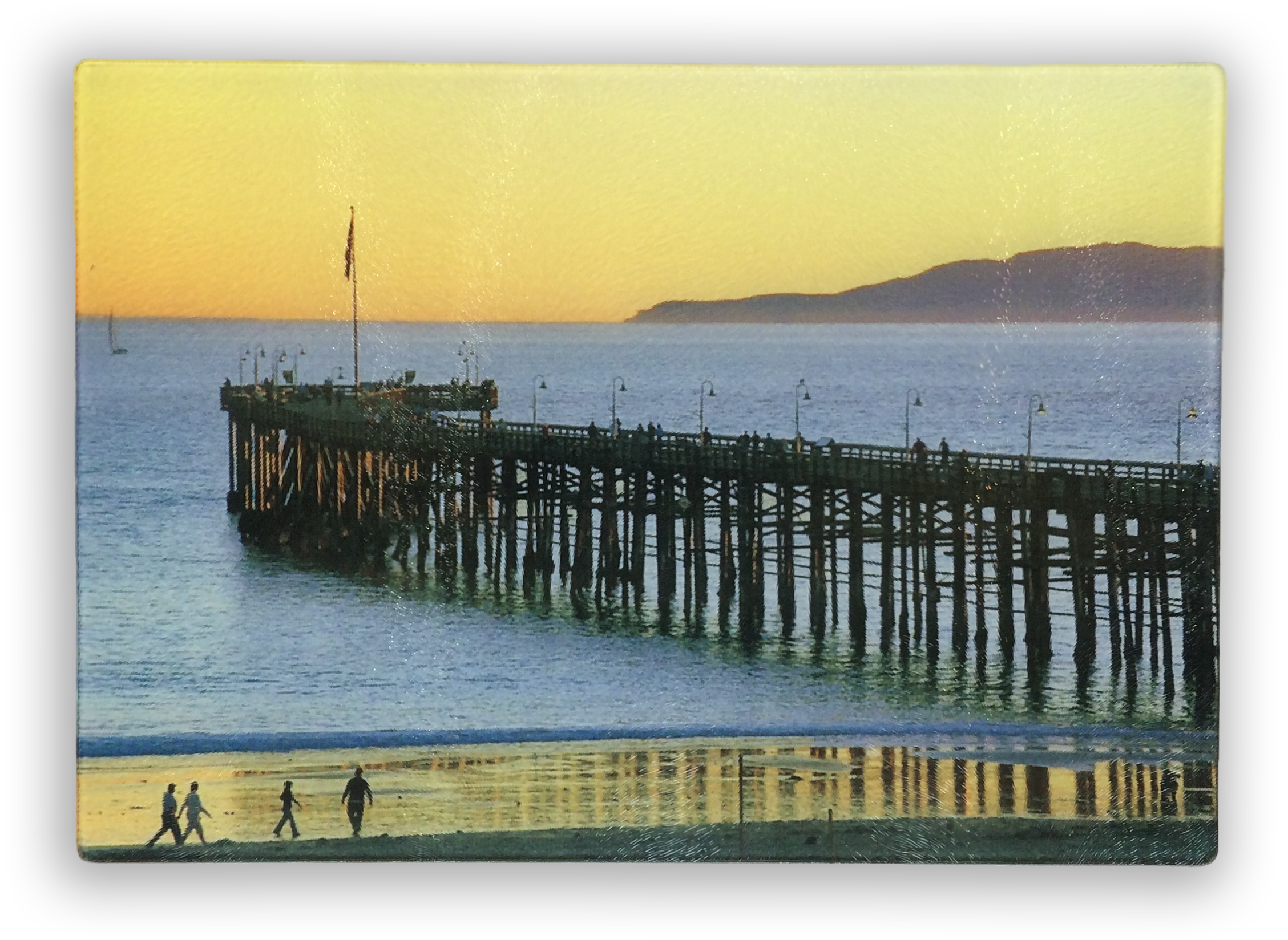 Ventura Pier Pyrex Cutting Board (2328x1740), Png Download