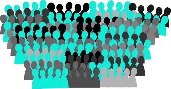 Small - Crowds Clipart (600x313), Png Download