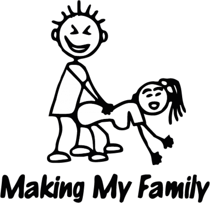 Stick Family (800x800), Png Download