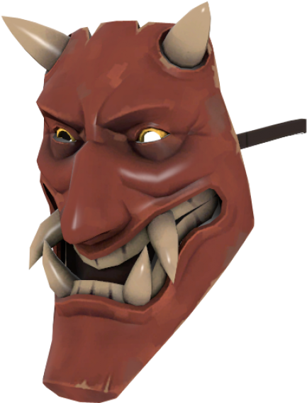 The Noh Mercy Oni Mask For The Spy In Tf2 Oni-maske, - Tf2 Spy Noh Mercy (384x504), Png Download