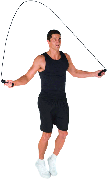 Pessoas Skipping Homem - Valeo 2-pound Weighted Jump Rope (600x600), Png Download