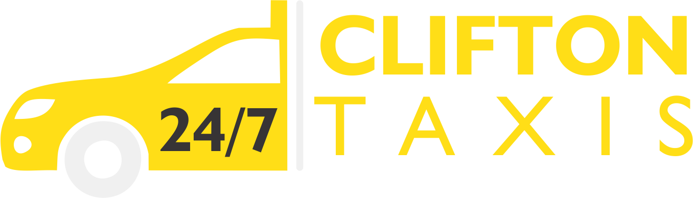 24/7 Clifton Taxis - Logo Taxi 24 7 (1356x388), Png Download