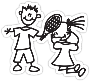 Stick Family Decals Parody Stick Family Funny Quote (375x360), Png Download