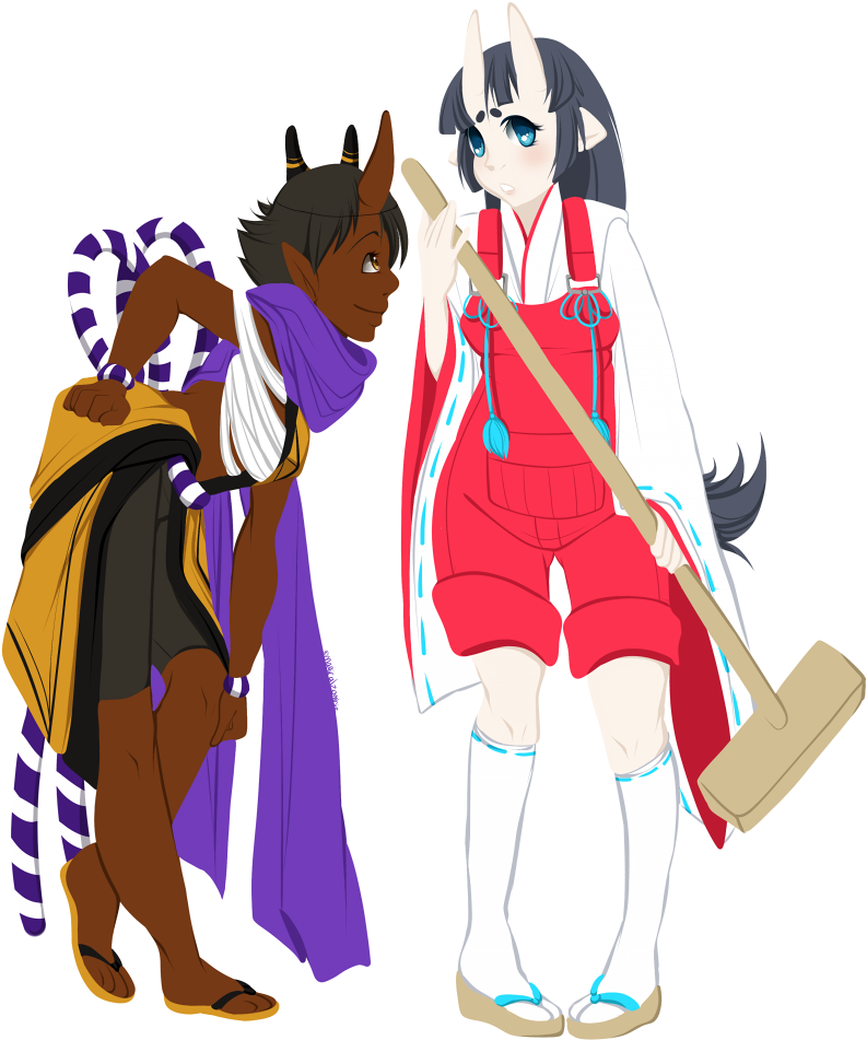I've Been Working On A Theater Troupe Of Traditional - Cartoon (933x1000), Png Download