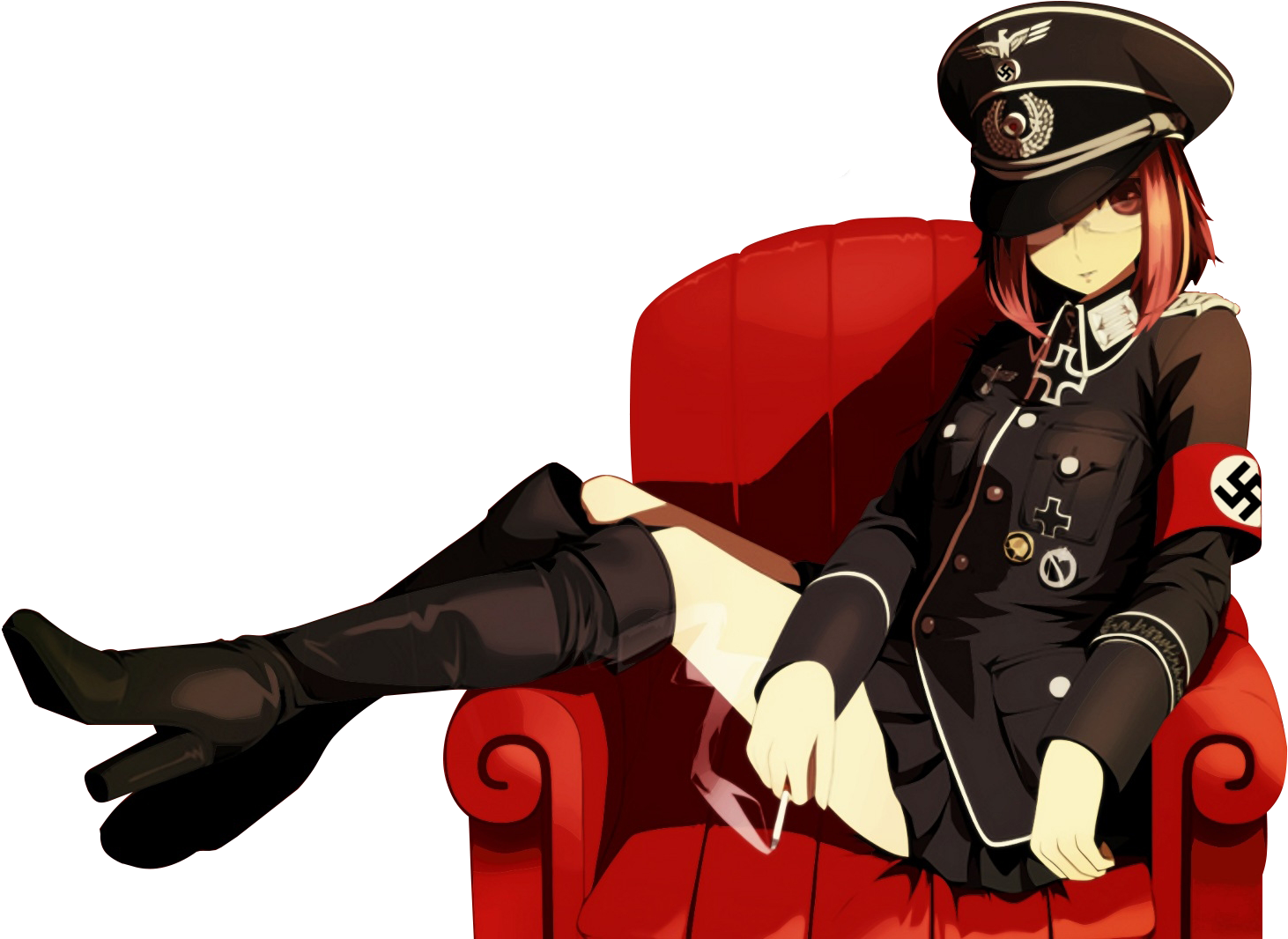 Post - Nazi Anime Girl Sexy (1920x1080), Png Download