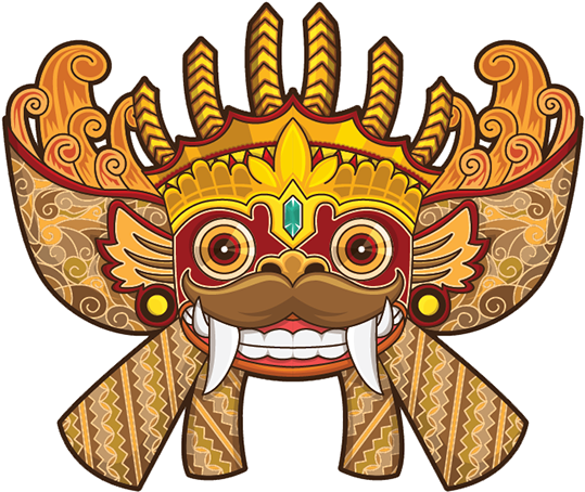 Masks Clipart Indonesian - Indonesian Culture (600x500), Png Download