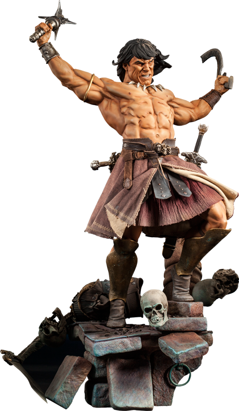 Conan The Barbarian - Conan: Premium Format Statue: Rage Of The Undying (480x825), Png Download