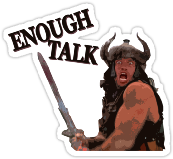 Talk - Conan The Barbarian Png (375x360), Png Download