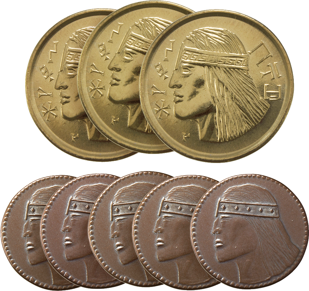 Aquilonian Set Of Eight Gaming Coins - Conan The Barbarian Coins (1024x1024), Png Download
