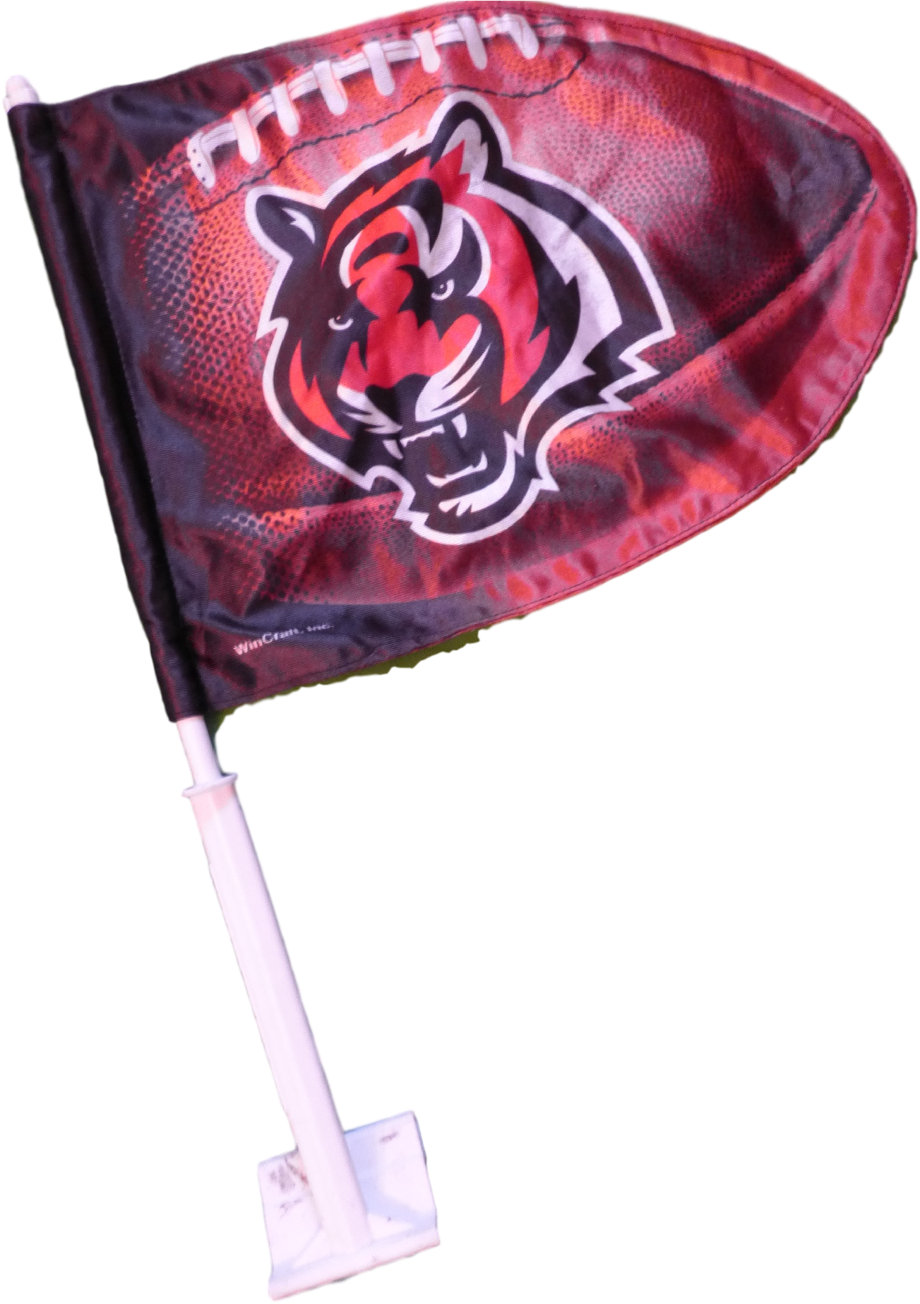Bengals Car Flag - Cincinnati Bengals Carbon Fiber Design Deluxe Laser (1373x1846), Png Download