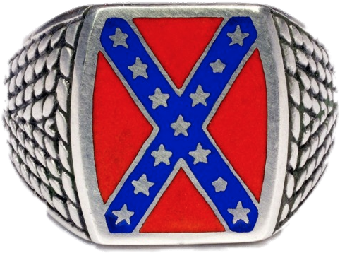 Rebelsmarket Heritage Not Hate Steel Rebel Flag Ring - Memoirs Of The Confederate War For Independence: Complete (622x609), Png Download