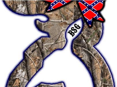 Clip Freeuse Camo Drawing Rebel Flag - Country Girl Browning Symbol (450x300), Png Download