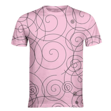Pink Swirls Tee $28 - Active Shirt (455x455), Png Download