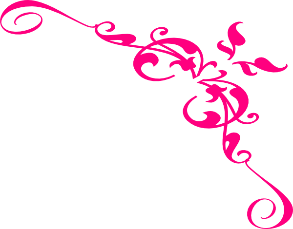 Pink Swirls Clipart Pic 18 Clipart - Clip Art (600x470), Png Download