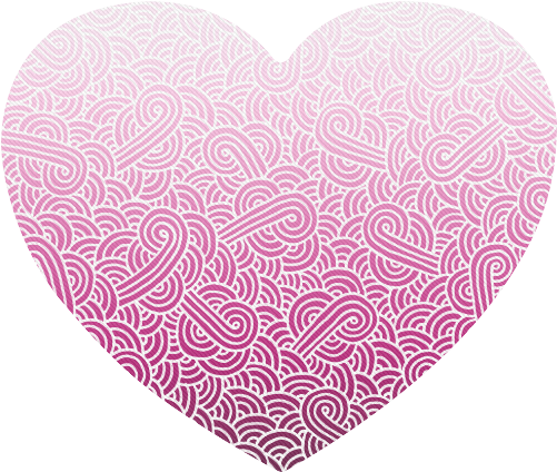 Ombre Pink And White Swirls Zentangle Heart-shaped - Ombre Black And White Swirls Doodles Slim Iphone 6 (800x800), Png Download