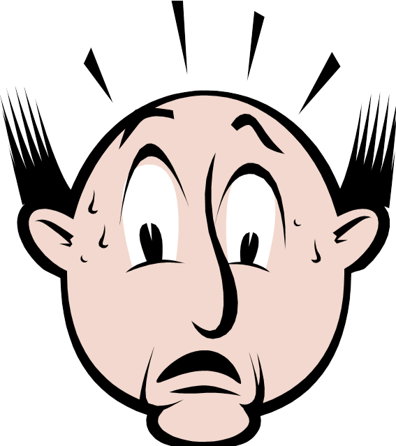 Satire Shock Surprise - Shocked Face (567x639), Png Download