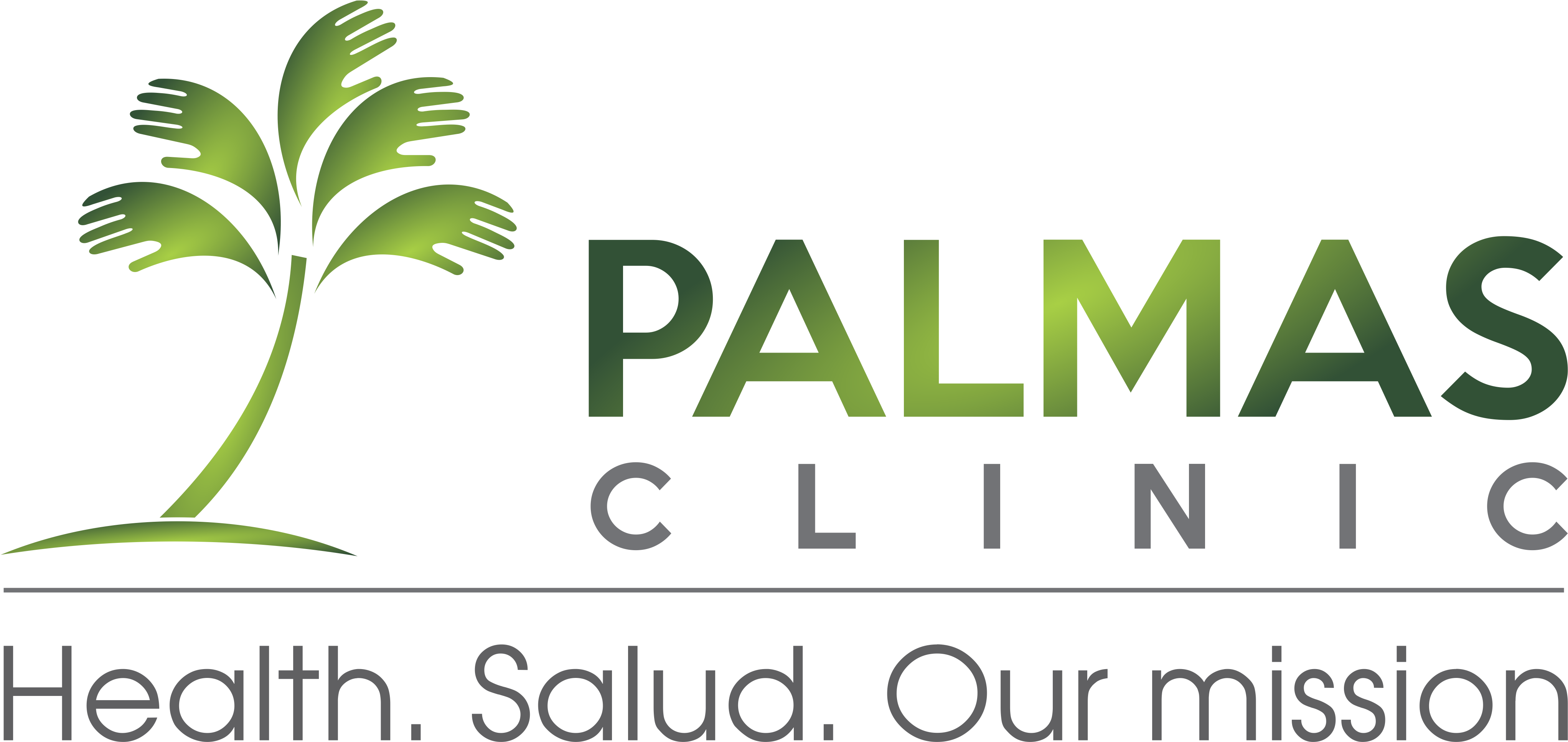 Palmas Clinic Logo Gradient On Transparent Background - Houseplant (4868x3361), Png Download