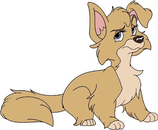 Lady Tramp Angel2 - Angel Lady And The Tramp 2 Clipart (550x458), Png Download