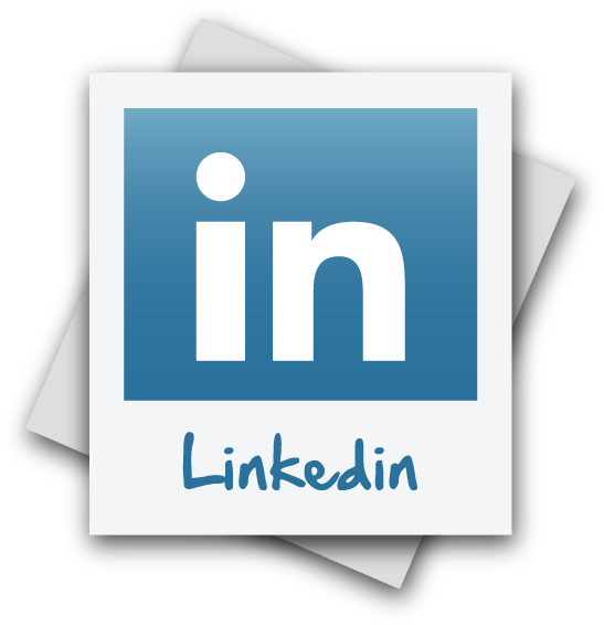 Linkedin Logo In Polaroid Image - Envelope (562x581), Png Download